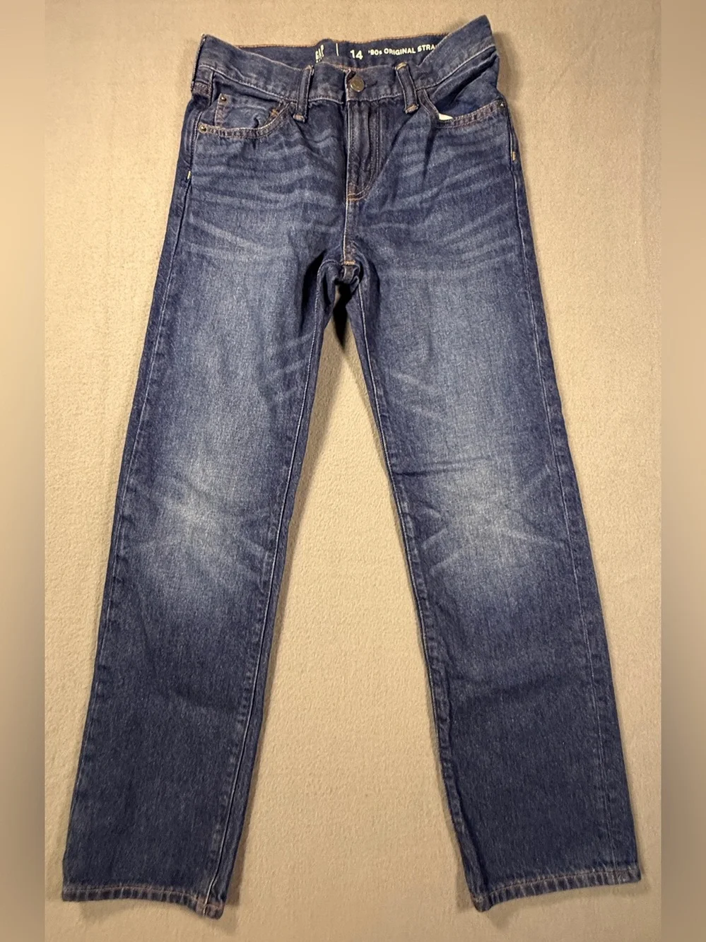 GAP Men's Straight Jeans in Blue Wash